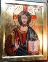 Nr.49. Chrystus Pantokrator-wym.40-32-3cm